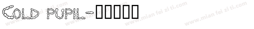 Cold pupil字体转换